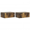 Wisząca Szafka Nocna 2 pcs Dąb wędzony 49 x 34,5 x 20 cm