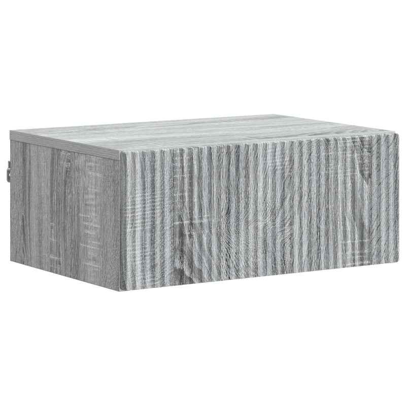 Wisząca Szafka Nocna 2 pcs Szary Sonoma 49 x 34,5 x 20 cm