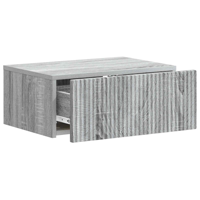 Wisząca Szafka Nocna 2 pcs Szary Sonoma 49 x 34,5 x 20 cm