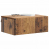 Wisząca Szafka Nocna 2 pcs Stare drewno 49 x 34,5 x 20 cm