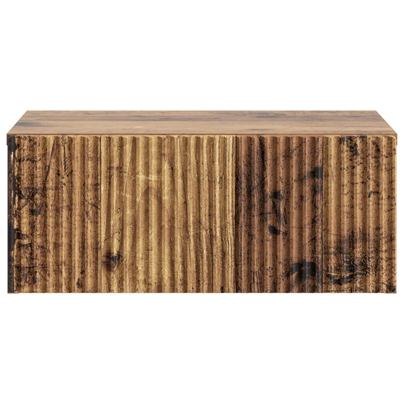 Wisząca Szafka Nocna 2 pcs Stare drewno 49 x 34,5 x 20 cm