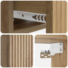 Wisząca Szafka Nocna 2 pcs Dąb artisan 49 x 34,5 x 20 cm