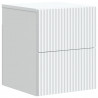 Wisząca Szafka Nocna z szufladą 2 pcs Biały 33 x 34,5 x 40 cm
