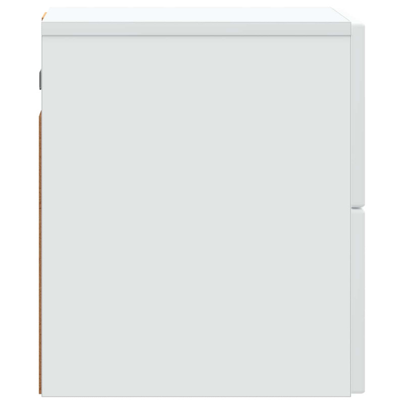 Wisząca Szafka Nocna z szufladą 2 pcs Biały 33 x 34,5 x 40 cm