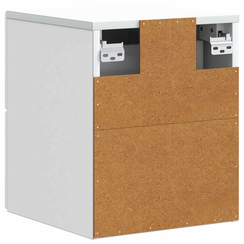 Wisząca Szafka Nocna z szufladą 2 pcs Biały 33 x 34,5 x 40 cm