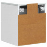 Wisząca Szafka Nocna z szufladą 2 pcs Biały 33 x 34,5 x 40 cm