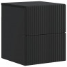 Wisząca Szafka Nocna z szufladą 2 pcs Czarny 33 x 34,5 x 40 cm