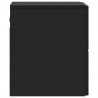 Wisząca Szafka Nocna z szufladą 2 pcs Czarny 33 x 34,5 x 40 cm