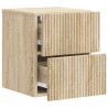 Wisząca Szafka Nocna 2 pcs dąb Sonoma 33 x 34,5 x 40 cm