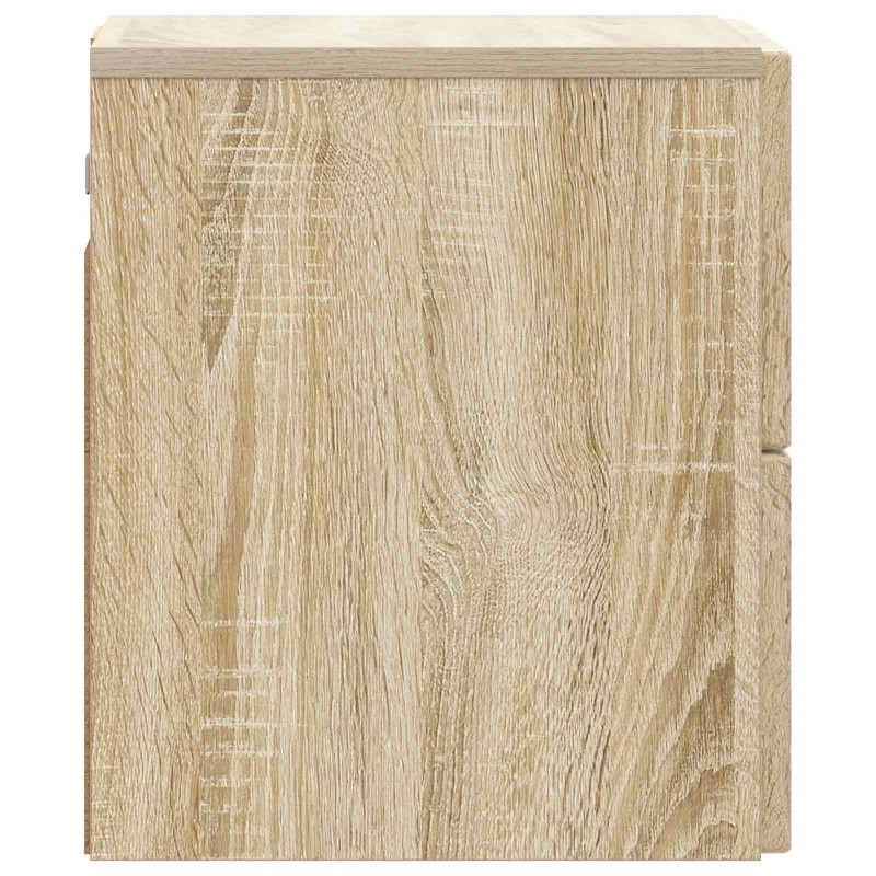 Wisząca Szafka Nocna 2 pcs dąb Sonoma 33 x 34,5 x 40 cm