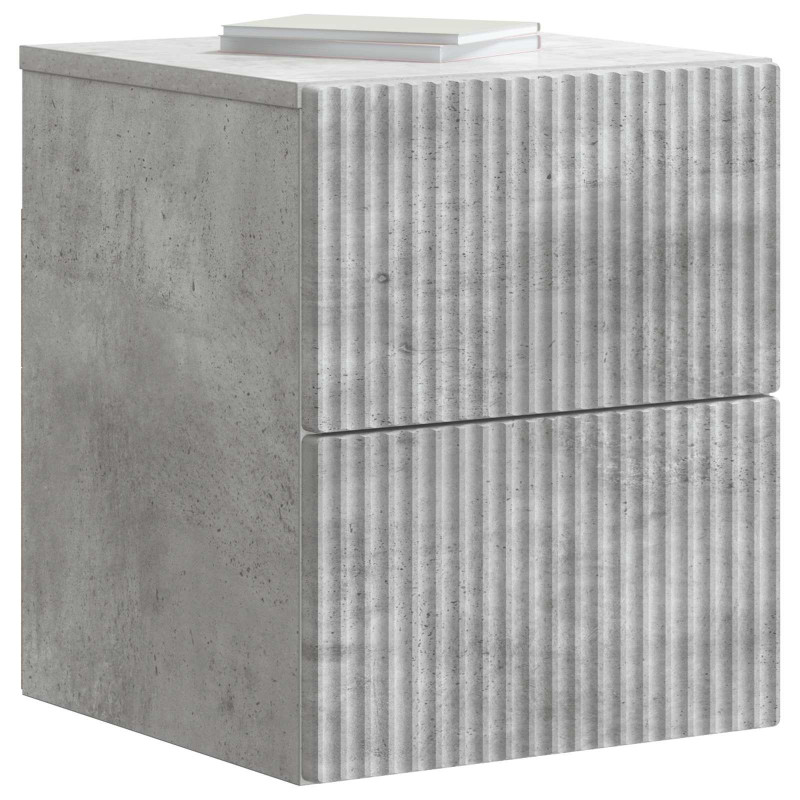 Wisząca Szafka Nocna 2 pcs Betonowy szary 33 x 34,5 x 40 cm