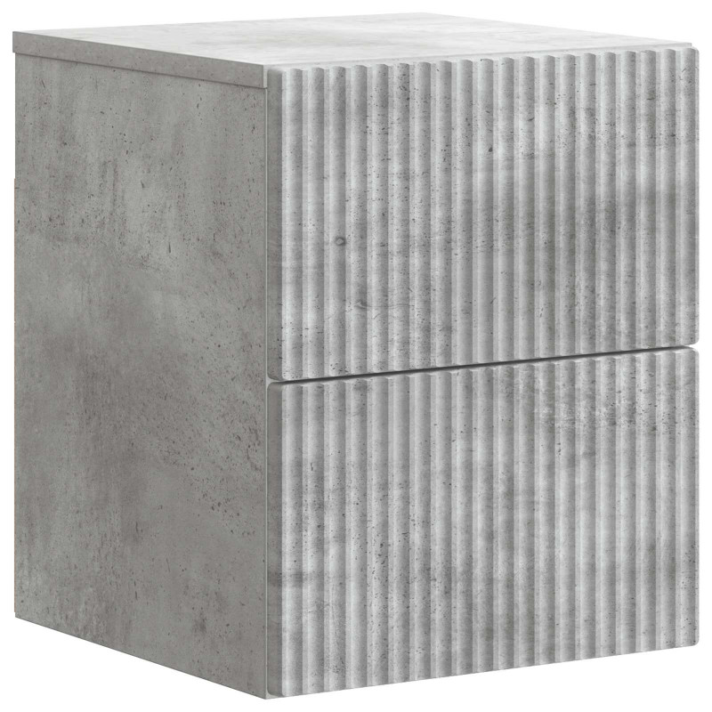 Wisząca Szafka Nocna 2 pcs Betonowy szary 33 x 34,5 x 40 cm