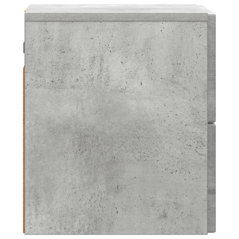 Wisząca Szafka Nocna 2 pcs Betonowy szary 33 x 34,5 x 40 cm