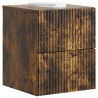 Wisząca Szafka Nocna 2 pcs Dąb wędzony 33 x 34,5 x 40 cm