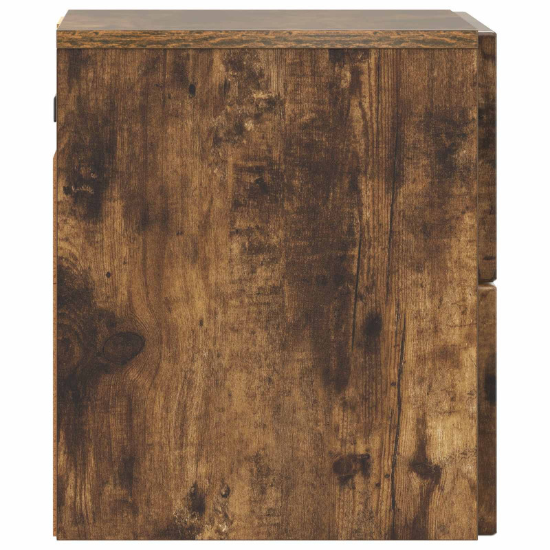 Wisząca Szafka Nocna 2 pcs Dąb wędzony 33 x 34,5 x 40 cm