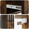 Wisząca Szafka Nocna 2 pcs Dąb wędzony 33 x 34,5 x 40 cm