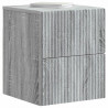 Wisząca Szafka Nocna 2 pcs Szary Sonoma 33 x 34,5 x 40 cm