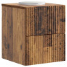 Wisząca Szafka Nocna 2 pcs Stare drewno 33 x 34,5 x 40 cm