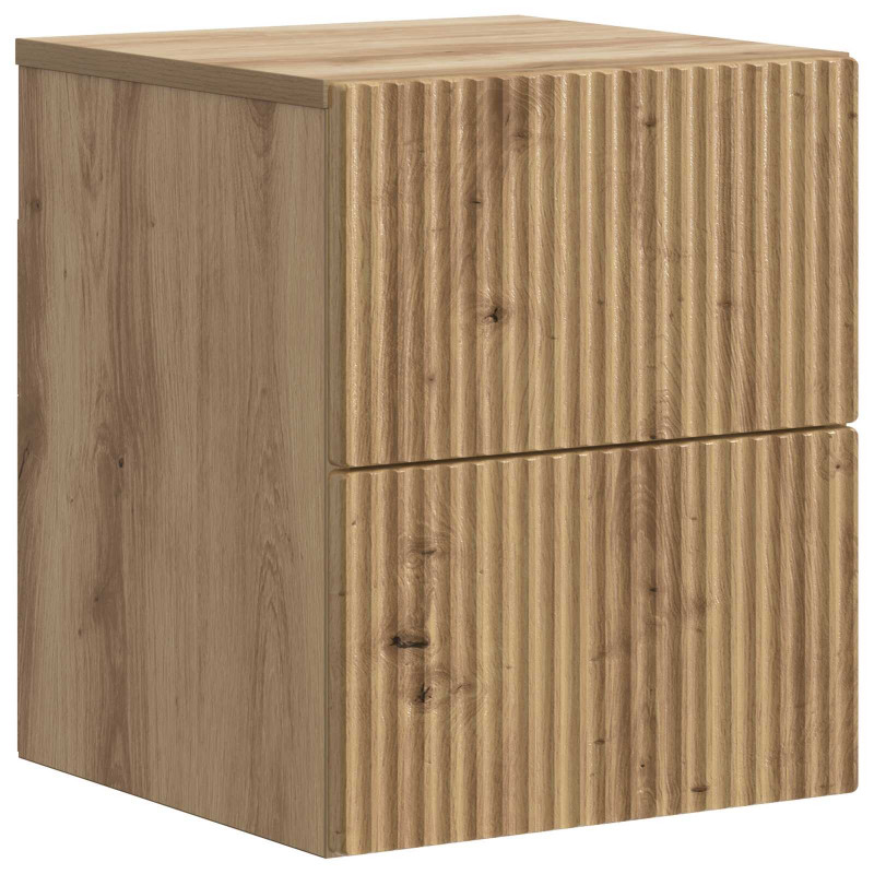 Wisząca Szafka Nocna 2 pcs Dąb artisan 33 x 34,5 x 40 cm