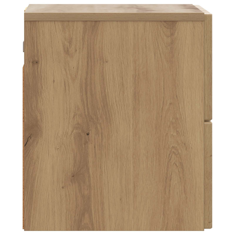 Wisząca Szafka Nocna 2 pcs Dąb artisan 33 x 34,5 x 40 cm