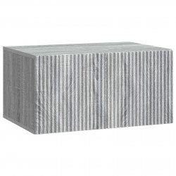 Szafka RTV montowana na ścianie Szary Sonoma 59,5 x 41 x 30 cm