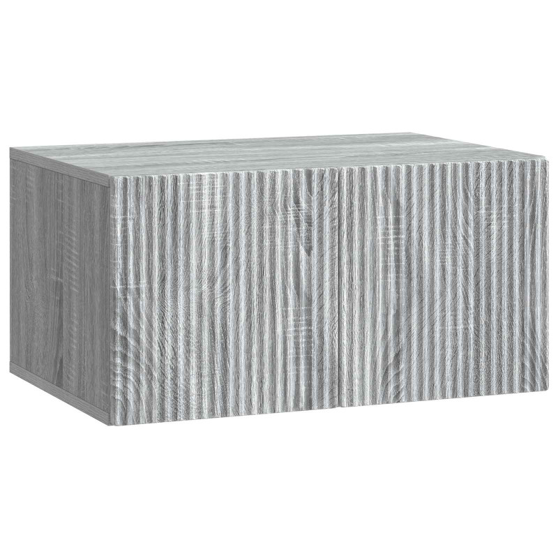Szafka RTV montowana na ścianie Szary Sonoma 59,5 x 41 x 30 cm