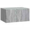 Szafka RTV montowana na ścianie Szary Sonoma 59,5 x 41 x 30 cm