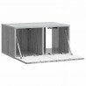 Szafka RTV montowana na ścianie Szary Sonoma 59,5 x 41 x 30 cm
