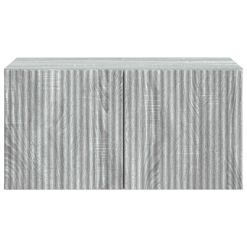 Szafka RTV montowana na ścianie Szary Sonoma 59,5 x 41 x 30 cm