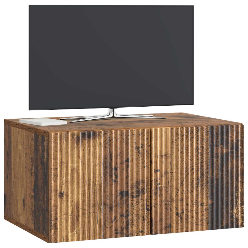 Szafka RTV montowana na ścianie Stare drewno 59,5 x 41 x 30 cm