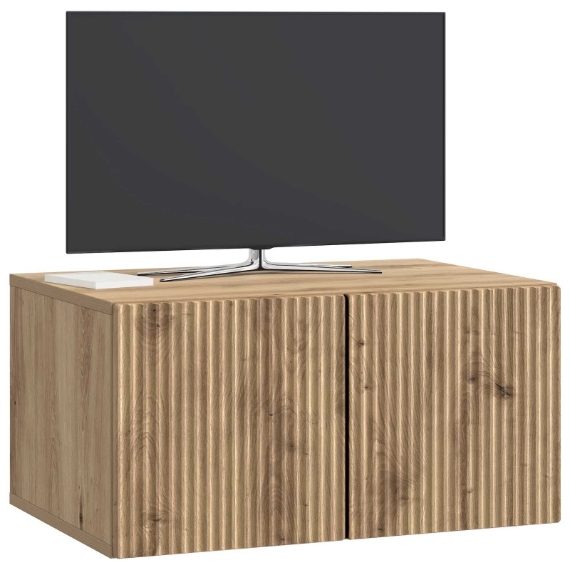 Szafka RTV montowana na ścianie Dąb artisan 59,5 x 41 x 30 cm