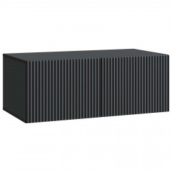 Szafka RTV montowana na ścianie Czarny 78,5 x 41 x 30 cm