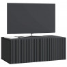 Szafka RTV montowana na ścianie Czarny 78,5 x 41 x 30 cm
