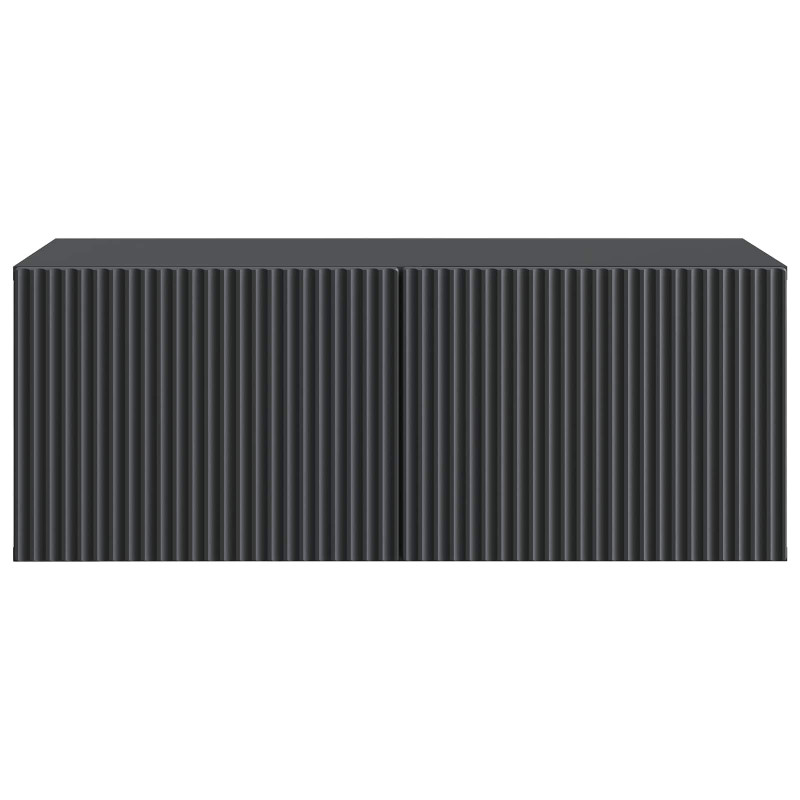 Szafka RTV montowana na ścianie Czarny 78,5 x 41 x 30 cm