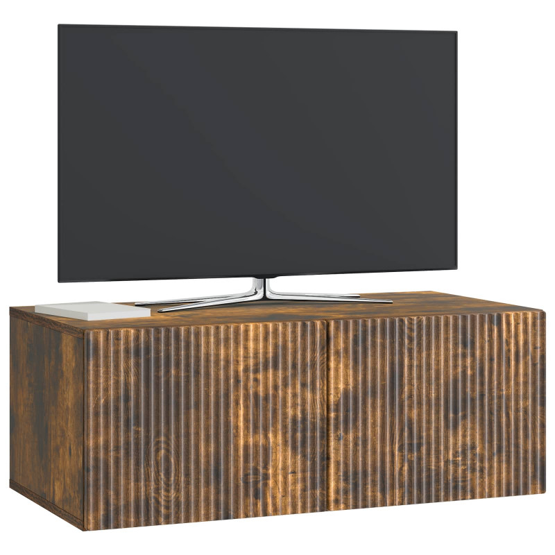 Szafka RTV montowana na ścianie Dąb wędzony 78,5 x 41 x 30 cm