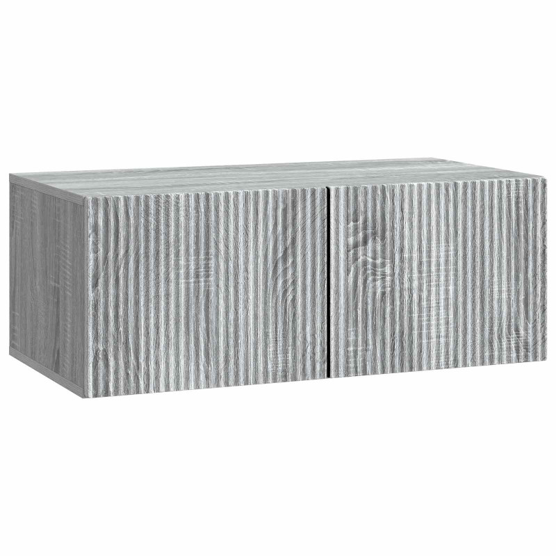 Szafka RTV montowana na ścianie Szary Sonoma 78,5 x 41 x 30 cm