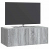 Szafka RTV montowana na ścianie Szary Sonoma 78,5 x 41 x 30 cm