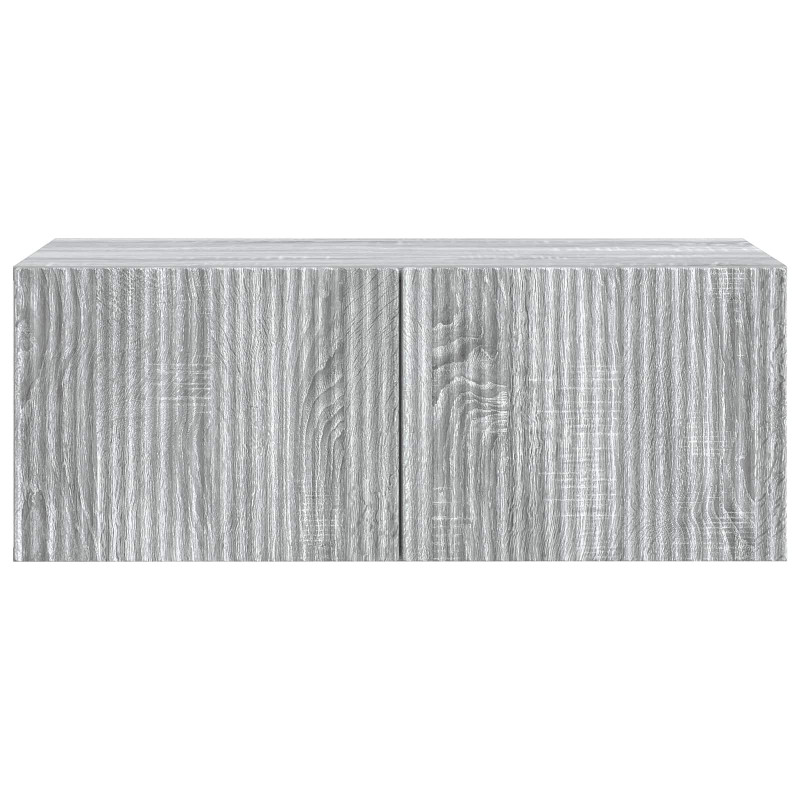 Szafka RTV montowana na ścianie Szary Sonoma 78,5 x 41 x 30 cm
