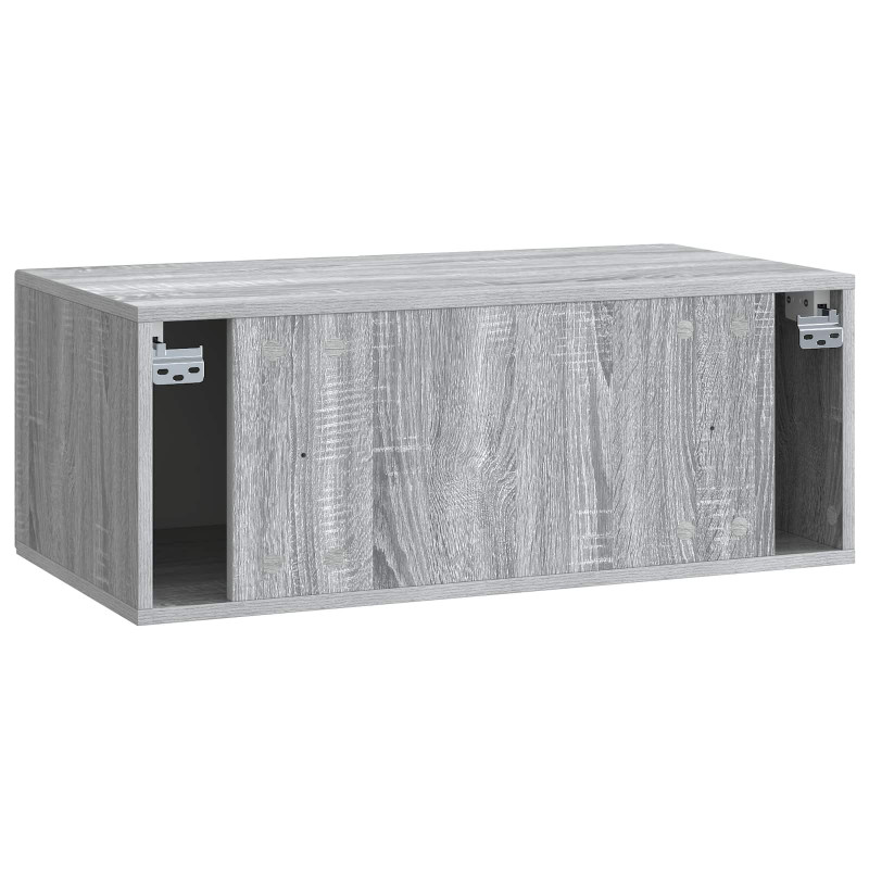 Szafka RTV montowana na ścianie Szary Sonoma 78,5 x 41 x 30 cm