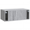 Szafka RTV montowana na ścianie Szary Sonoma 78,5 x 41 x 30 cm