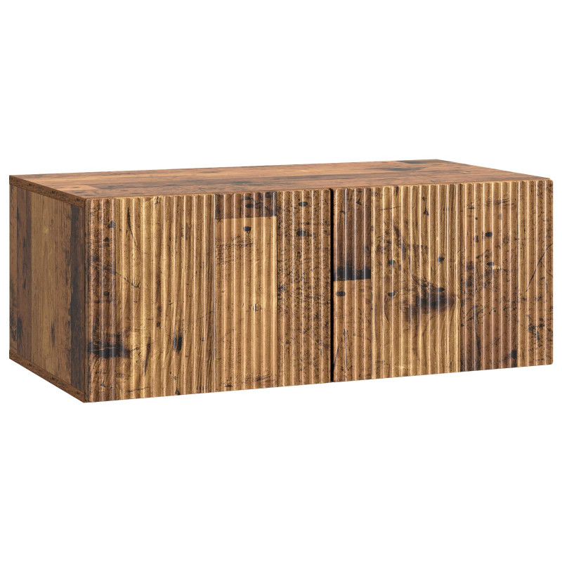 Szafka RTV montowana na ścianie Stare drewno 78,5 x 41 x 30 cm