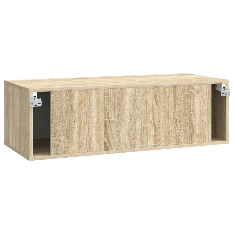 Szafka RTV montowana na ścianie dąb Sonoma 98 x 41 x 30 cm
