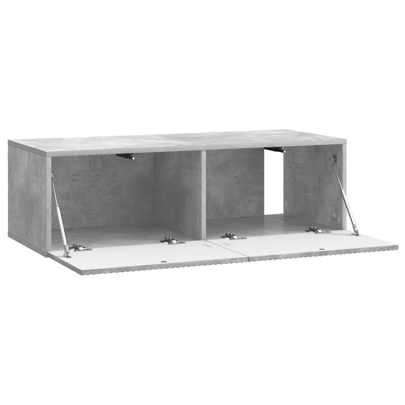 Szafka RTV montowana na ścianie Betonowy szary 98 x 41 x 30 cm