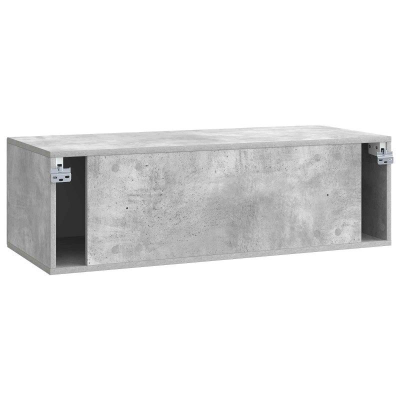 Szafka RTV montowana na ścianie Betonowy szary 98 x 41 x 30 cm