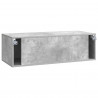Szafka RTV montowana na ścianie Betonowy szary 98 x 41 x 30 cm
