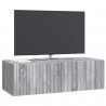 Szafka RTV montowana na ścianie Szary Sonoma 98 x 41 x 30 cm