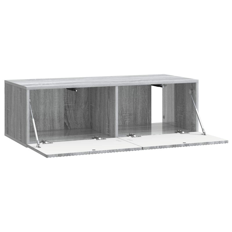 Szafka RTV montowana na ścianie Szary Sonoma 98 x 41 x 30 cm