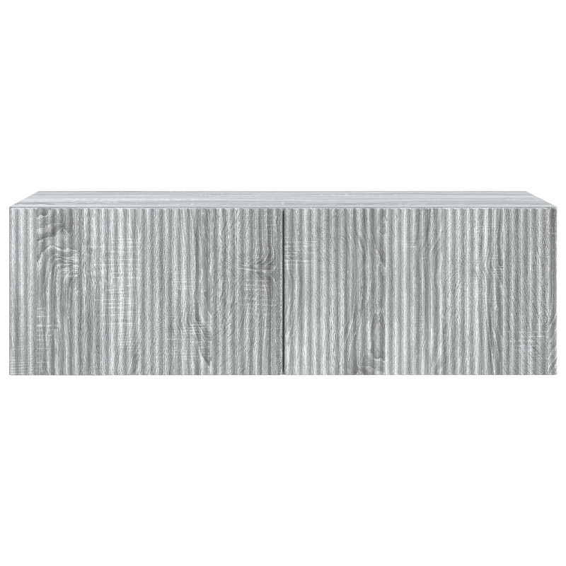 Szafka RTV montowana na ścianie Szary Sonoma 98 x 41 x 30 cm