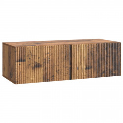Szafka RTV montowana na ścianie Stare drewno 98 x 41 x 30 cm