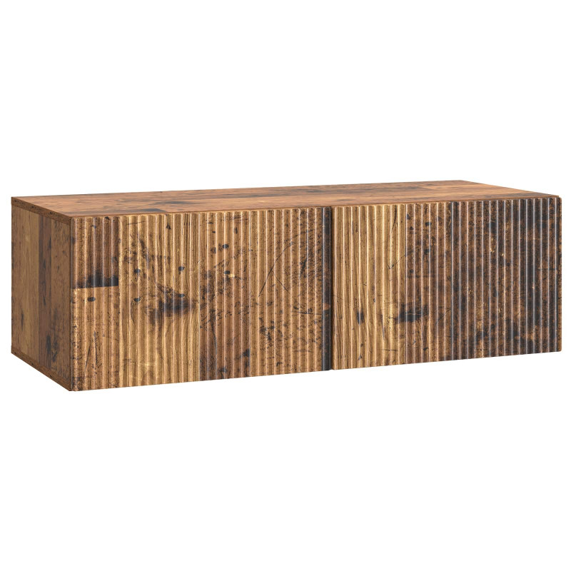 Szafka RTV montowana na ścianie Stare drewno 98 x 41 x 30 cm